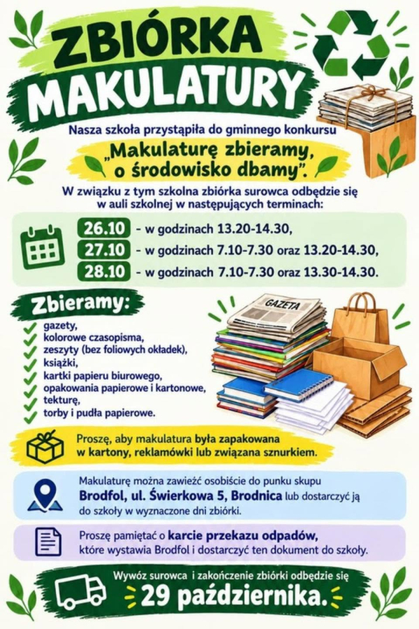 Zachęcamy całą społeczność szkolną do udziału w zbiórce!